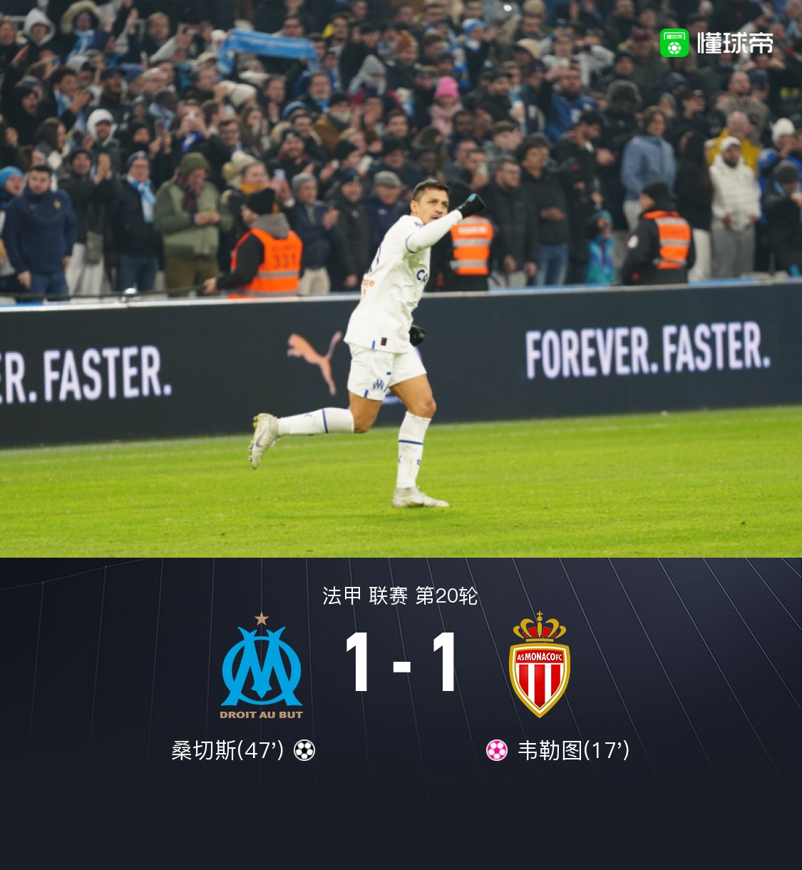 关于马赛客场惨败摩纳哥，积分榜下滑的信息